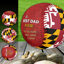 Maryland Best Vater, patriotische USA, Maryland Fl Baseball