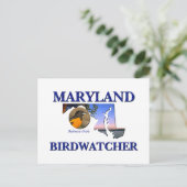 Maryland Birdwatcher Postkarte (Stehend Vorderseite)