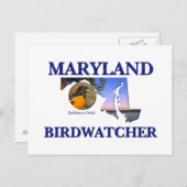 Maryland Birdwatcher Postkarte (Vorne/Hinten)