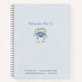 Maryland Blue Crab Business Custom Notebook Notizblock (Vorderseite)