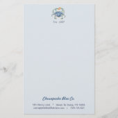 Maryland Blue Crab Custom Business Stationery Briefpapier (Vorderseite)