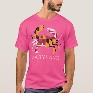 Maryland Blue Crab Flag Maryland Family Vacatio T-Shirt