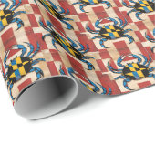 Maryland Blue Crab Geschenkpapier (Rolleneckpunkt)