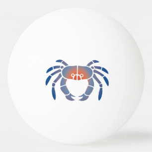 Maryland Blue Crab Küstendesign Tischtennisball