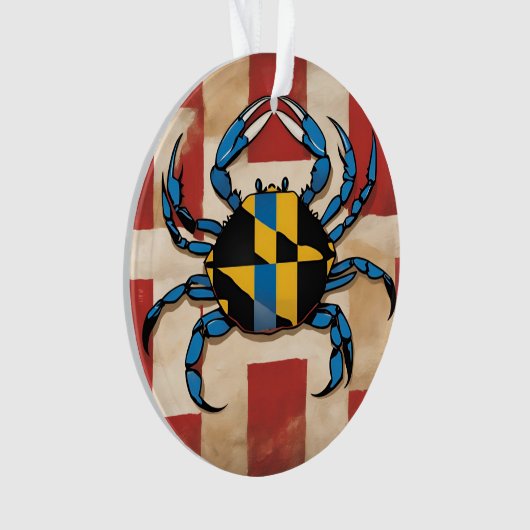 Maryland Blue Crab Ornament (Vorderseite)