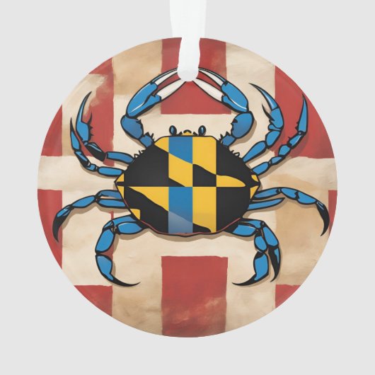 Maryland Blue Crab Ornament (Rückseite)