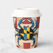 Maryland Blue Crab Pappbecher (Rückseite)