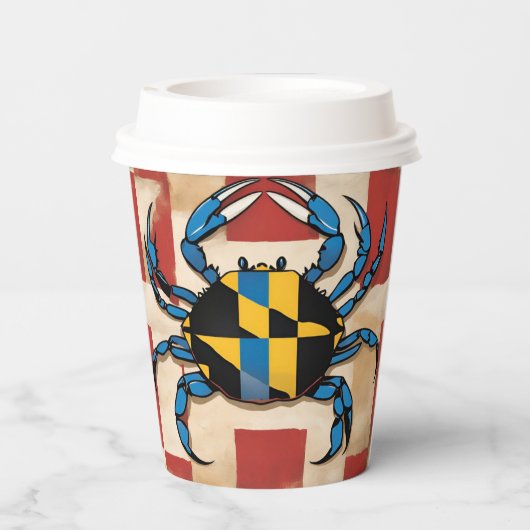 Maryland Blue Crab Pappbecher (Rückseite)