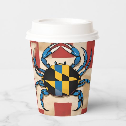 Maryland Blue Crab Pappbecher (Vorderseite)