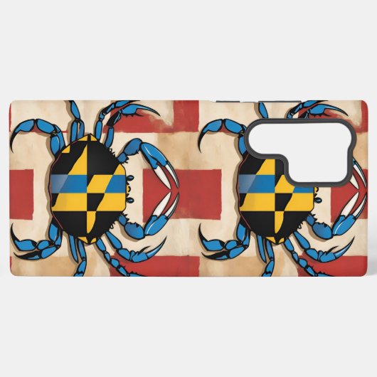 Maryland Blue Crab Samsung Galaxy Hülle (Rückseite (Horizontal))