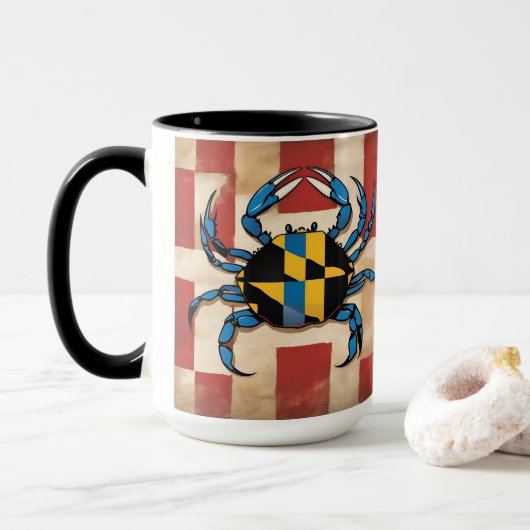 Maryland Blue Crab Tasse (Mit Donut)