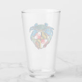 Maryland Blue Crab Wappen Glass Glas (Rückseite)