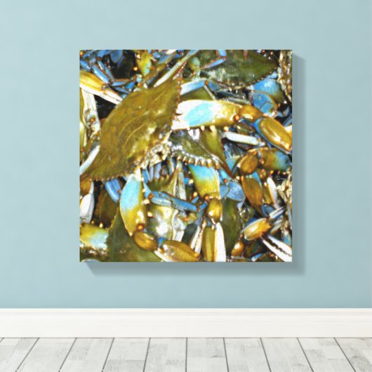 Maryland Blue Crabs Leinwanddruck (Insitu (Holzboden))