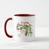 Maryland-Cartoon-Karte Tasse (Links)