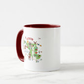 Maryland-Cartoon-Karte Tasse (Vorderseite Links)