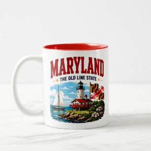 Maryland Chesapeake Bay Abenteuer Zweifarbige Tasse