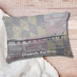 Maryland Chesapeake Bay Bridge Accent Throw Kissen