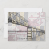 Maryland Chesapeake Bay Bridge Postcard Dankeskarte (Vorderseite)