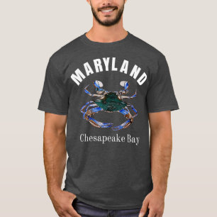 Maryland Chesapeake Bay Painted Blue Crab T-Shirt