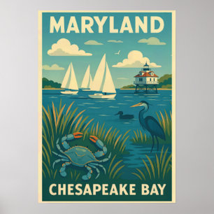 Maryland Chesapeake Bay V01 Poster