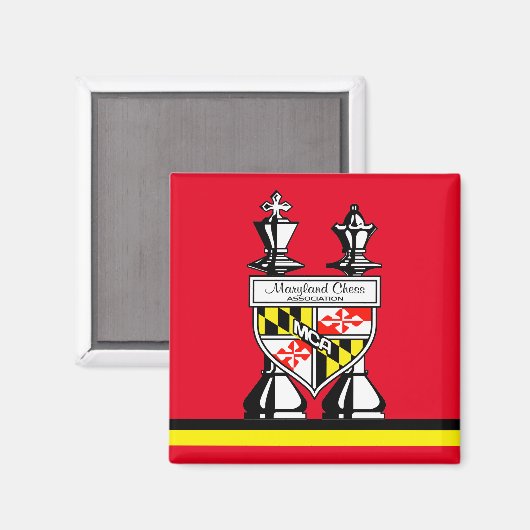 MARYLAND CHESS MAGNET (Vorderseite/Rückseite)