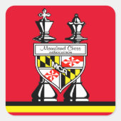 MARYLAND CHESS QUADRATISCHER AUFKLEBER (Vorderseite)