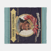 Maryland Chief Stringless Beans Label der 1930er J Fleecedecke (Vorderseite (Horizontal))