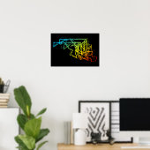 Maryland Chill Blur Poster (Heimbüro)
