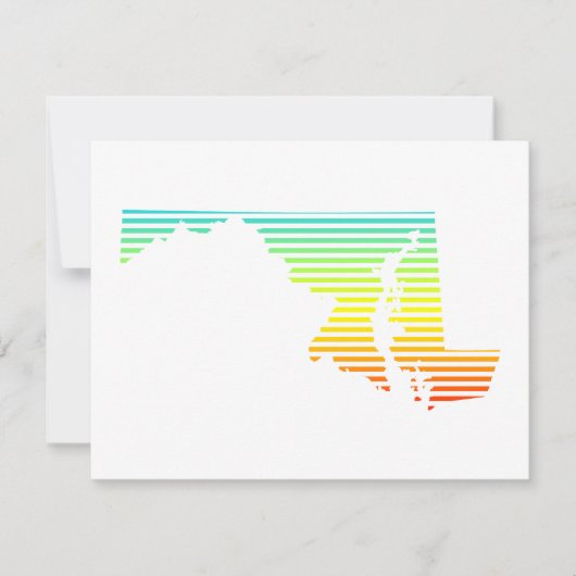 Maryland Chill Fade Einladung (Vorderseite)