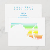 Maryland Chill Fade Einladung (Vorne/Hinten)