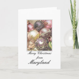 Maryland Christmas Card, Staat spezifisch Feiertagskarte