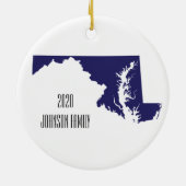 Maryland Christmas Ornament Personalisiert (Hinten)