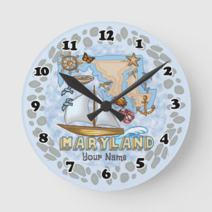 Maryland Clock Runde Wanduhr