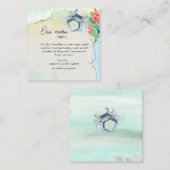 Maryland Crab Coastal Wedding Begleitkarte (Vorne/Hinten)