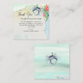 Maryland Crab Coastal Wedding Mitteilungskarte (Vorne/Hinten)