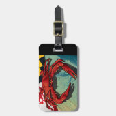 Maryland Crab Flag Gepäckanhänger (Vorderseite vertikal)