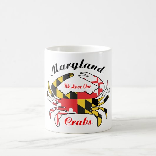 Maryland crab lovers coffee mug state flag kaffeetasse (Mittel)