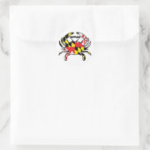 MARYLAND CRAB RUNDER AUFKLEBER (Tasche)