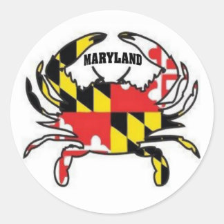 MARYLAND CRAB RUNDER AUFKLEBER