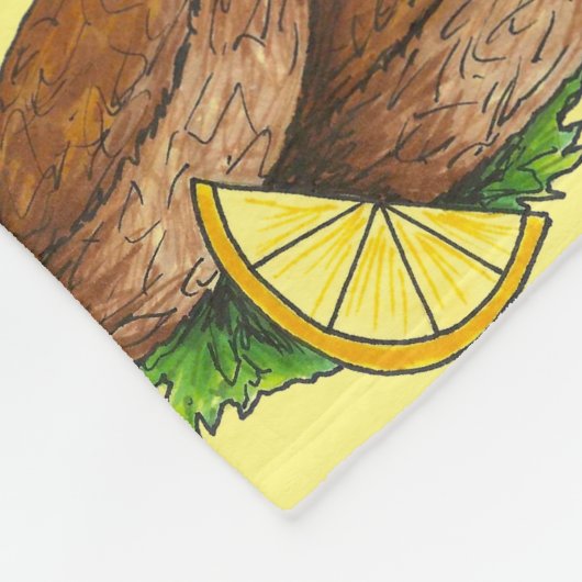 Maryland Crabcake Bay Crab Cakes Meeresfrüchte Fleecedecke (Ecke)