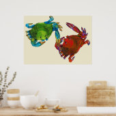 Maryland Crabs Before and After Poster (Küche)