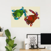 Maryland Crabs Before and After Poster (Heimbüro)