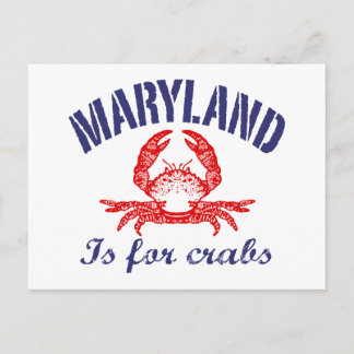 Maryland Crabs Card Postkarte