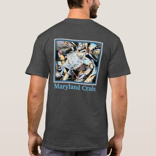 Maryland Crabs Crabby Crab Sweatshirt oder Tee Shi (Rückseite)