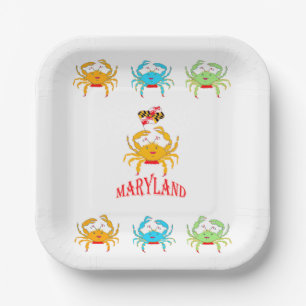 Maryland crabs pappteller