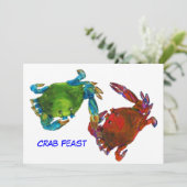 Maryland Crabs Vor und nach Einladung (Stehend Vorderseite)