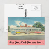 Maryland, das neue Ideal Diner Postkarte (Vorne/Hinten)