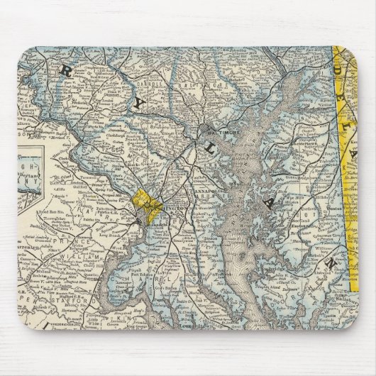 Maryland, DC und Delaware Mousepad (Vorne)