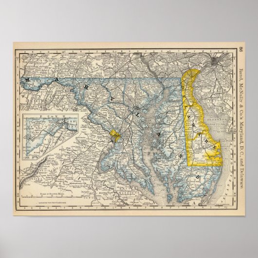 Maryland, DC und Delaware Poster (Vorne)