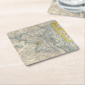 Maryland, DC und Delaware Rechteckiger Pappuntersetzer (angewinkelt)